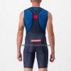 Set Fietsshirt + Korte Koersbroek 2023 Italië Nationaal Team Blauw
